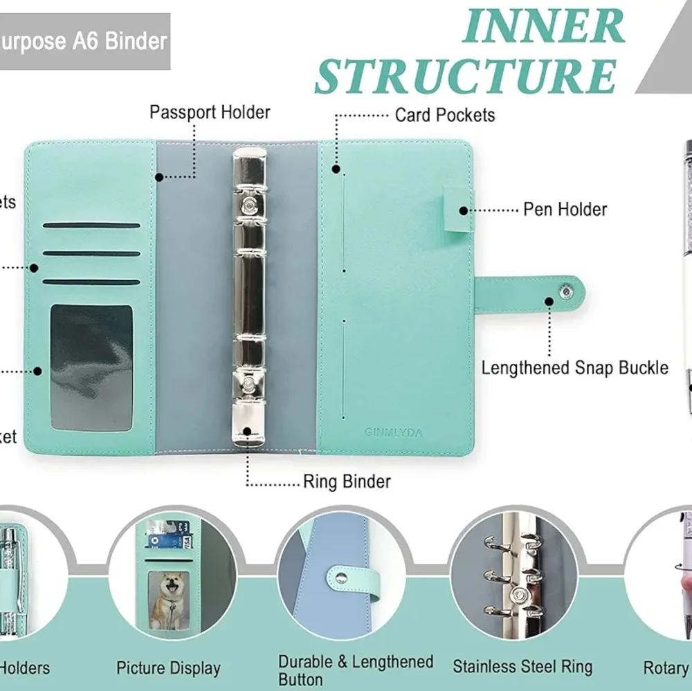 Stylish Blue and Gray Planner Organizer